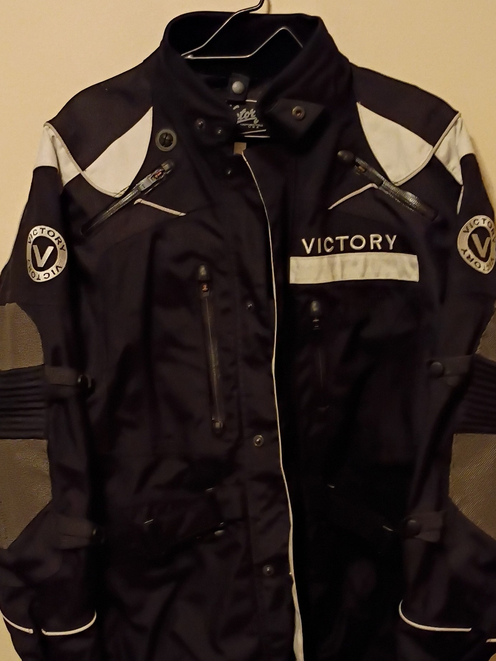 Victory Women's Black Lightweight Jacket with White Accents